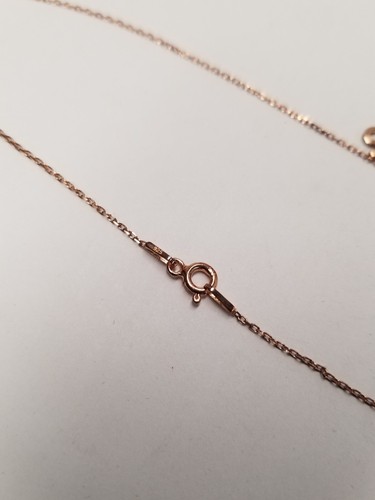 Dainty Letter "S" Initial 18k Rose Gold Plated 925 Sterling Silver 16" Necklace - Picture 5 of 5