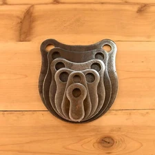 Know Your Limits AR500 1/4" Steel Shooting Targets 1"-6" Gongs Set of 6