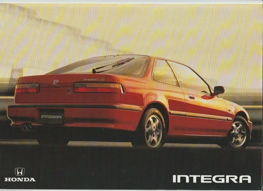 HONDA INTEGRA Australiano 2p Folleto 2.ª generación integra 1992 HONDA INTEGRA Australiano 2p Folleto 2.ª generación