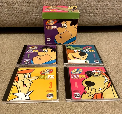 HANNA BARBERA SOUND FX LIBRARY SOUND EFFECTS SFX SOUND IDEAS 4 CD SET (TESTED)