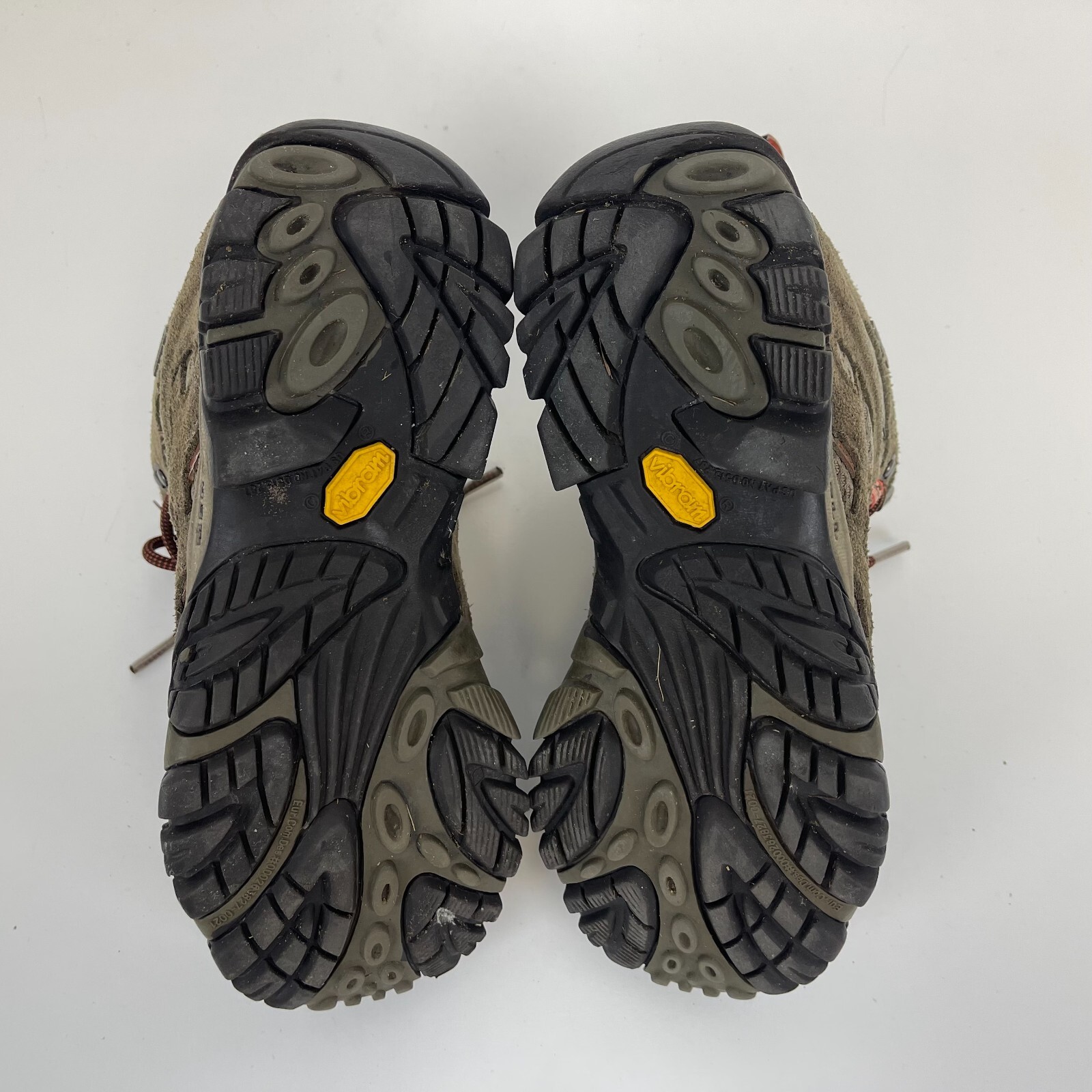 Scarpe da trekking medie impermeabili Merrell Moab pelle scamosciata marrone rosso da donna taglia. 9