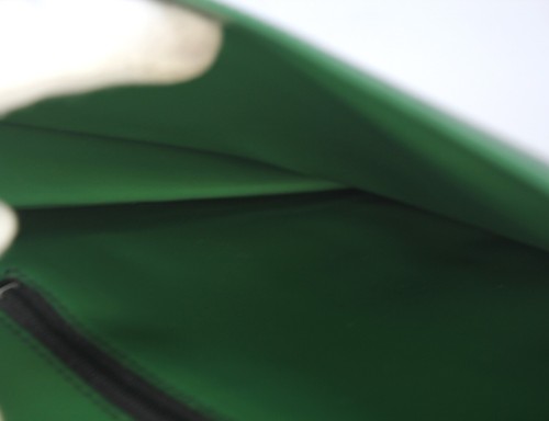 Auth LOUIS VUITTON Pochette Clutch Green Clutch Leather Bag Secondary Bag France - Picture 15 of 22