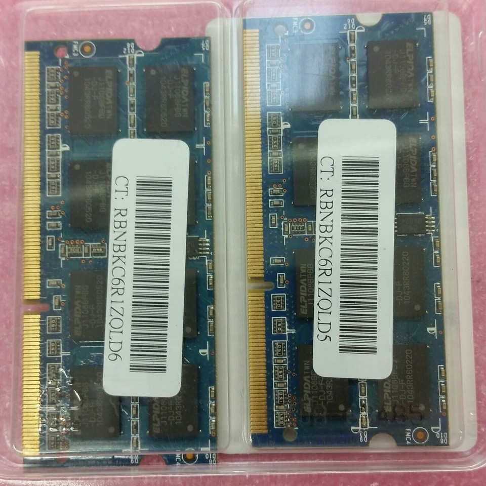 Kit RAM 2x8GB DDR3-1333MHz SODIMM Pour Portable - Marque Ramaxel - Ouvert Jamais Utilisé