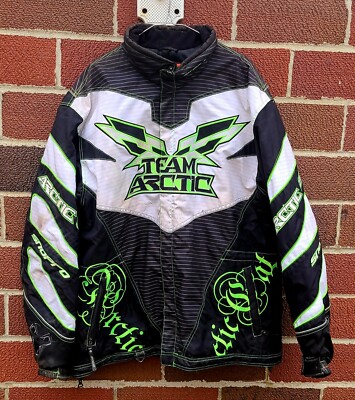 Vintage Arctic Cat Team Arctic racing snowmobile Jacket coat XL