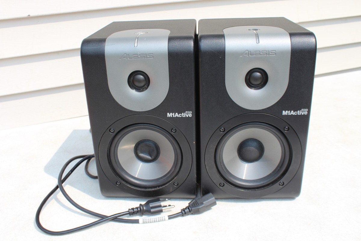 PAIR Alesis M1 520 Active Powered Studio Monitor Speakers Black 13