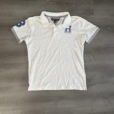 Tommy Hilfiger Men's White Polo Shirt Size L Youth Size S Adult