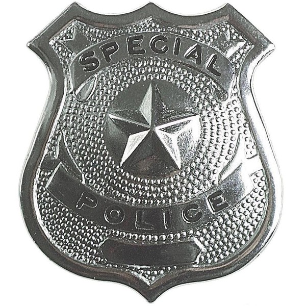 Widmann S.R.L. 8213302 - Polizei-Marke Metall 7 Cm Groß Aus Metall NEU-image