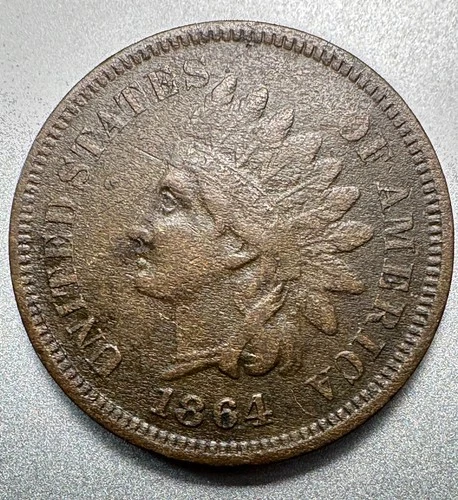 1864 L  INDIAN CENT    XF DETAILS    #9968