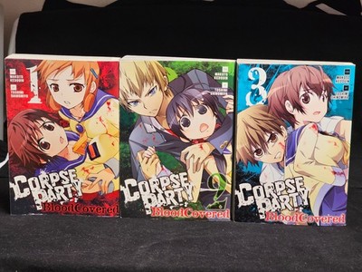 Corpse Party: Blood Covered - Manga Series by Makoto Kedouin - Volumes 1-3 Eng