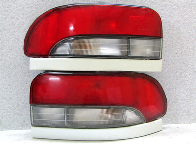 1992 2000 JDM SUBARU IMPREZA GF8 WHITE TRIM TAIL LIGHT SET RARE ITEM OEM