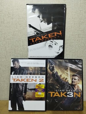 Taken Trilogy DVD Lot 1 2 3 Liam Neeson Extended Cut Complete Movie Set 