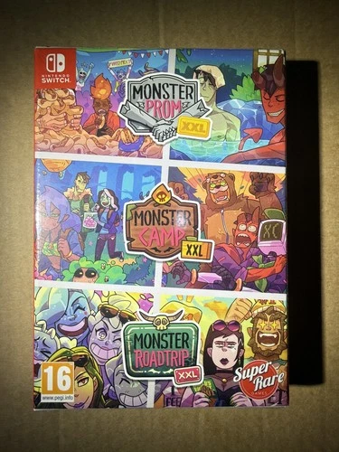 Monster Prom XXL Triple Pack Nintendo Switch Brand New Monster Roadtrip/ Camp