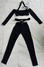 Skims Onyx Soft Jersey Cotton Set Top Size M Bottom Size S Strappy NWOT — photo 1