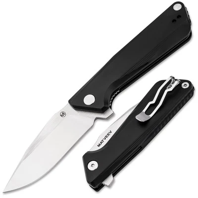 MAGNUM MF.3 Taschenmesser EDC 440B Aluminum Metallgriff Clip Schwarz 01BM0001 - Bild 1 von 4