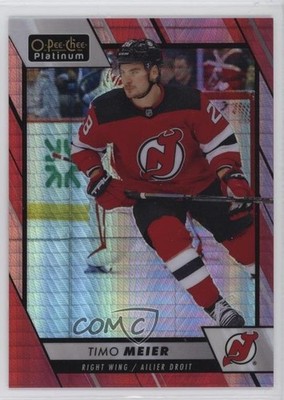 2023-24 O-Pee-Chee Platinum Red Prism 72/199 Timo Meier #75 p2h