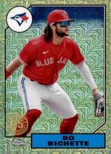 2022 Topps Chrome Bo Bichette 1987 Silver Pack Mojo Refractor