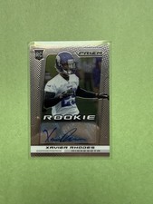 2013 Panini Prizm Xavier Rhodes (Vikings) Rookie Auto Card No. 298 RC. rookie card picture