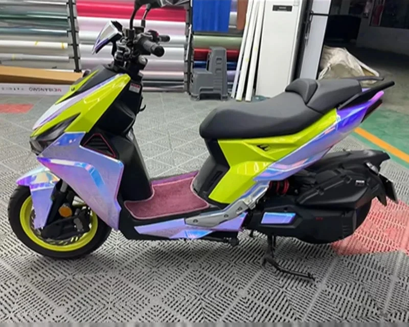 Rollo de envoltura de vinilo amarillo fluorescente neón brillante premium, calcomanía de envoltura de auto hágalo usted mismo