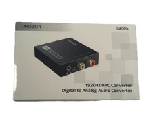 PROZOR 192KHz DAC Digital to Analog Audio Converter RCA L/R TV Home Theater