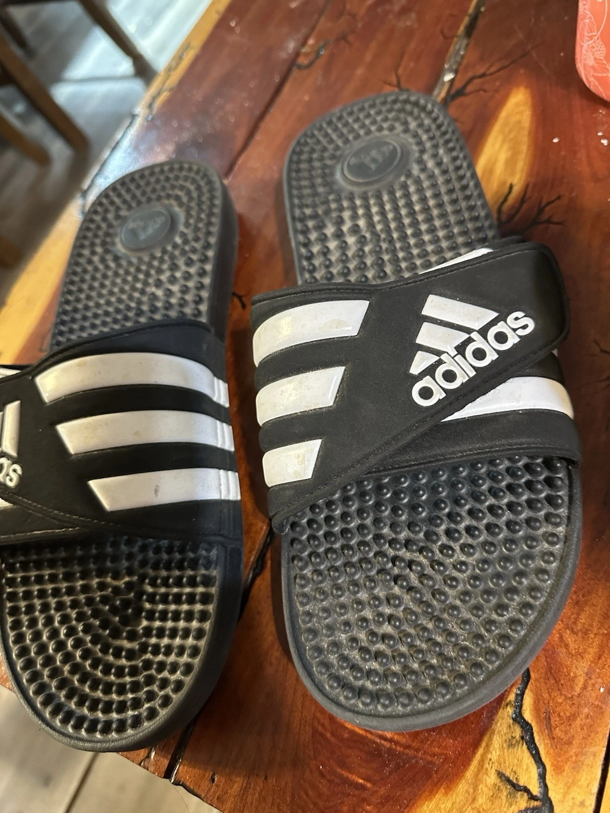 Scarpe Adidas Uomo 12 Essentials Comfort Slides Nero Bianco Sport Tempo Libero Palestra