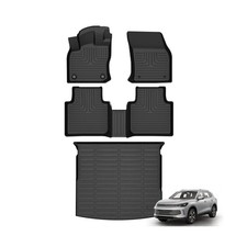Floor Mats Cargo Liner for Tiguan 2018-2024 All Weather Automoti...