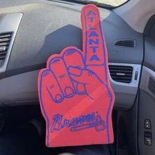 Vintage Atlanta Braves Foam Finger by WinCraft/MLB made In Canada
