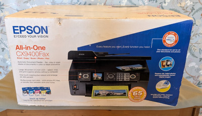Epson Stylus CX9400Fax Color All-in-One Printer, NEW Open Box w/ Ink!