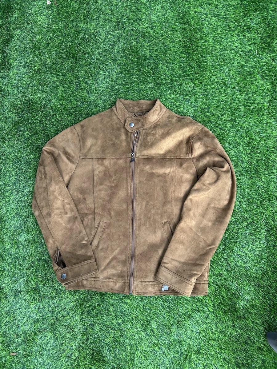 Emporio Armani Leather Outer Shell Brown Coats, Jackets & Vests