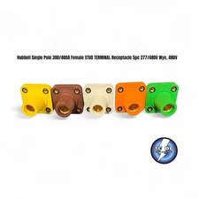 Hubbell Single Pole 300/400A FEMale STUD TERMINAL Recept 5pc 277/480V Wye, 480V