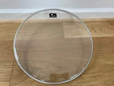 CB DRUMS 16" Childrens Batter Side Bass Head Factory Stock Logo Clear Single Ply