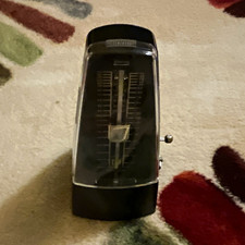 Mechanical Analog Metronome, Black Plastic with Clear Cover Tempo Scale