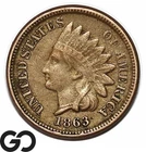 1863 Indian Head Cent Penny