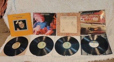 Harry Chapin Four Vintage LP Vinyl Lot