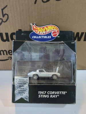 Hot Wheels Black Box 1967 Corvette Sting Ray White Limited Edition Box SHIP - Image 1 of 4