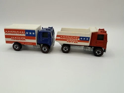 Vintage Hot Wheels Redline Truck Lot American Hauler American Tipper Mattel