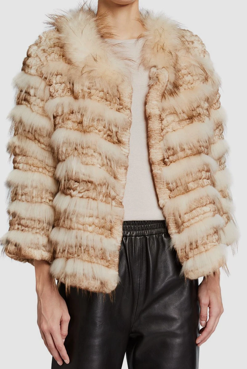 Plus size rabbit fur coats sale