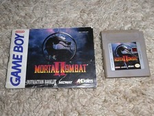 Mortal Kombat II 2 w/ Manual (Nintendo Game Boy 1994) Tested Works All Authentic