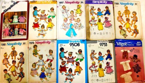 RARE! Vintage DOLL & DOLL CLOTHES Sewing Pattern UC/FF ~ YOU PICK! - Picture 5 of 10