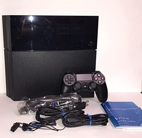 Sony PlayStation 4 PS4 500GB CUH-1100A B01 Black Game Console Set Tested F/S