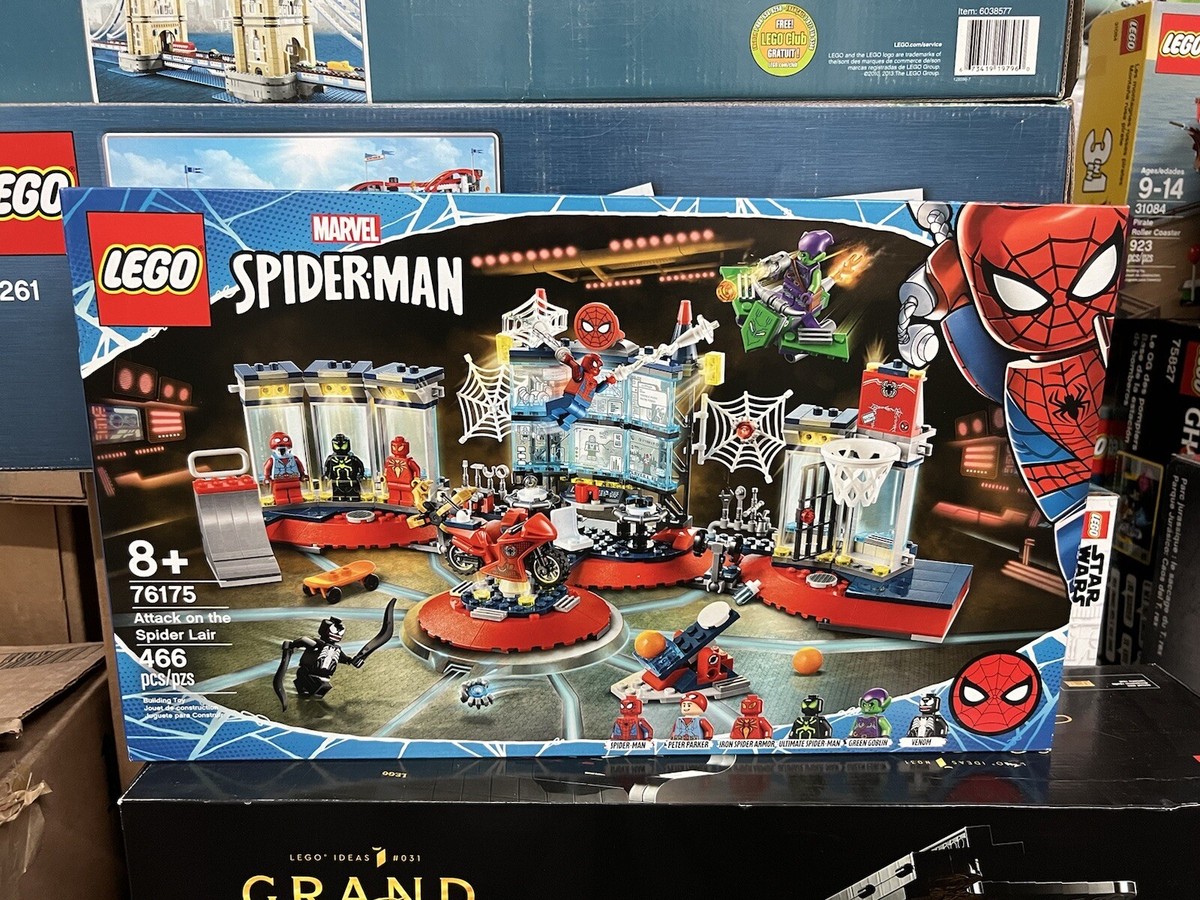 LEGO Marvel Spider-Man Attack on The Spider Lair 76175 Building