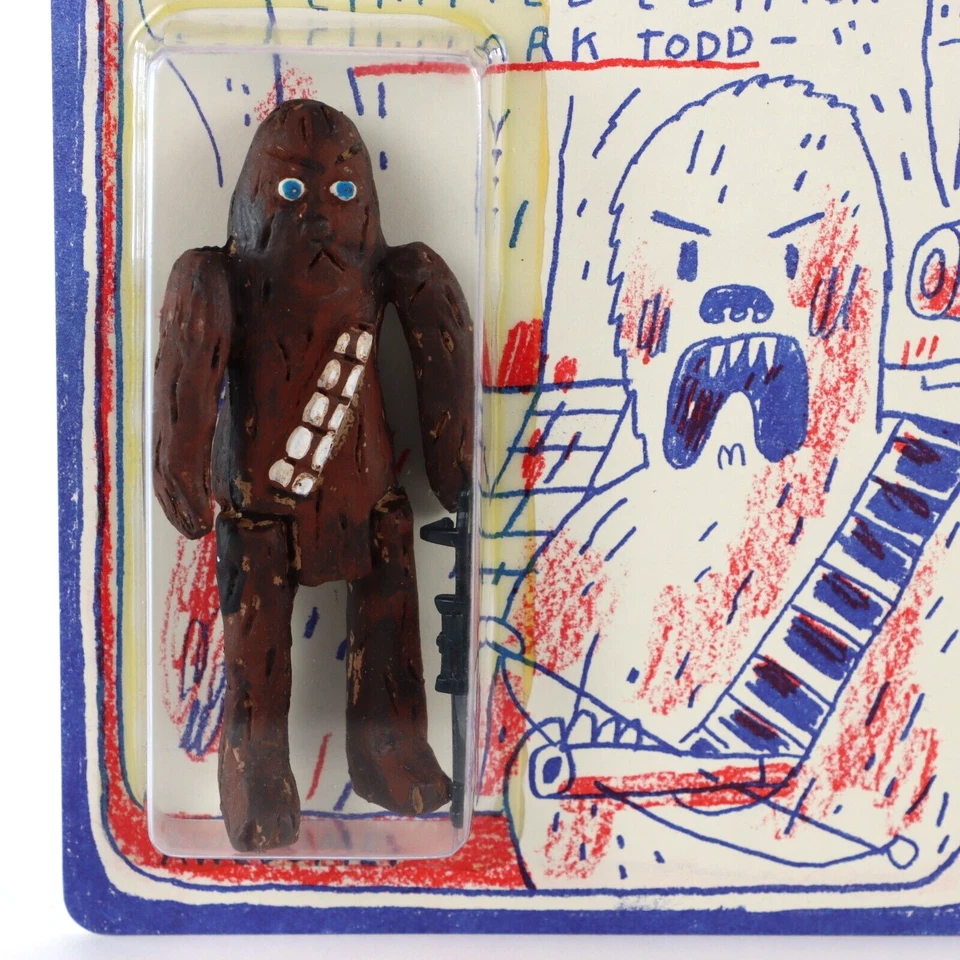 Figura de arte de diseñador Star Wars Chewback firmada LE 16/30 DKE Toys SDCC 2016 sellada Foto 3 de 4