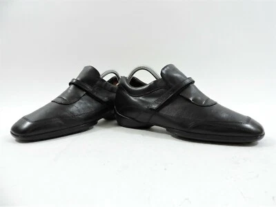 Chaussures Tods Femmes Noir Cuir Ballerines Mocassins UK 3 US 4 EU 36 - Photo 1/4