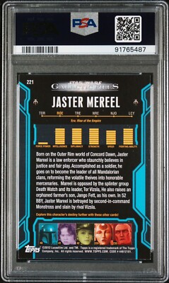 2012 Topps Star Wars Galactic Files #221 Jaster Mereel PSA 8 NM-MT
