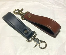 1 in. Wide Heavy Duty Leather Belt Loop Key Fob Tool Keeper - Choice of 4 colors