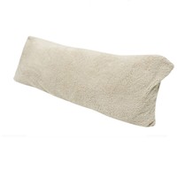 Cream Body Pillow With Super Soft Sherpa/microplush Zippered Pillowcase on sale Cream Body Pillow With Super Soft Sherpa/microplush Zippered Pillowcase on sale