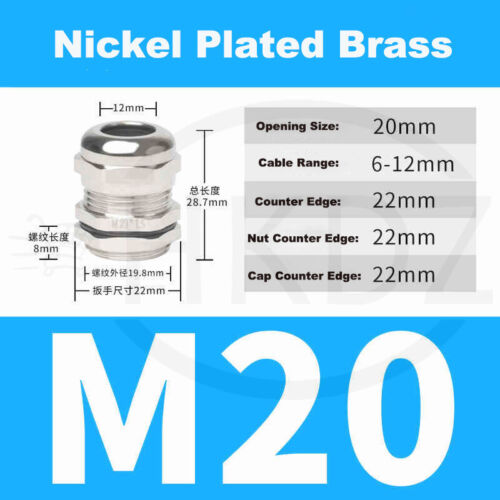 Kabelverschraubung PG7-PG63 Metrisch Metal Verschraubung M10-M100 Edelstahl IP68 - Bild 26 von 118