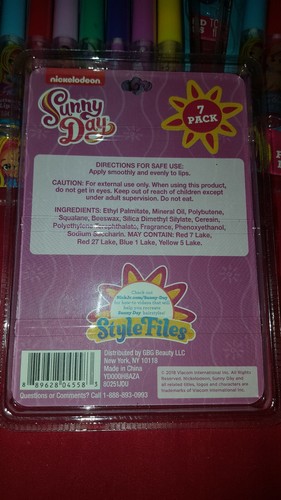 Nickelodeon Sunny Day 7pc Set Party Pack flavored Lip Glosses COTTON CANDY+ MORE - Picture 9 of 11