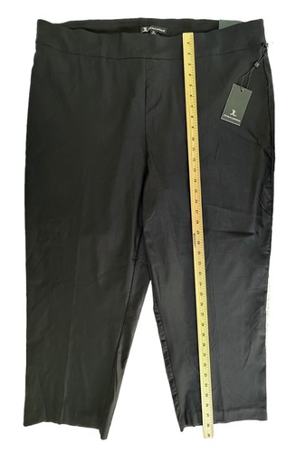 Jules & Leopold Women's Pull-On Slim Leg Capri Length Pants Plus Size 3X Black - Picture 7 of 8