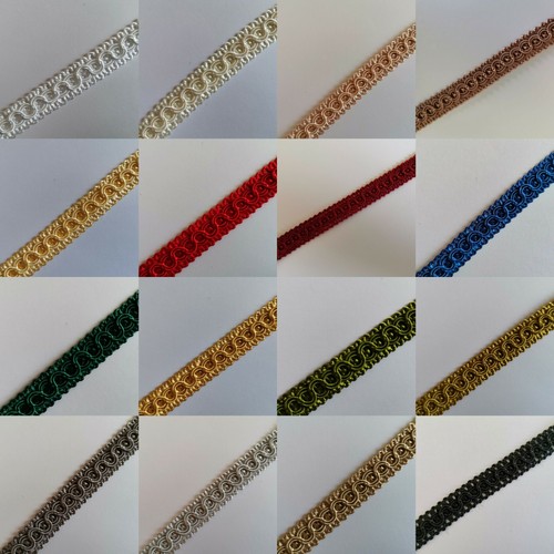CHAIN SYTLE BRAID 13mm Width PER METRE Upholstery Furnishing Trim DISCOUNT 2+ - Picture 3 of 22