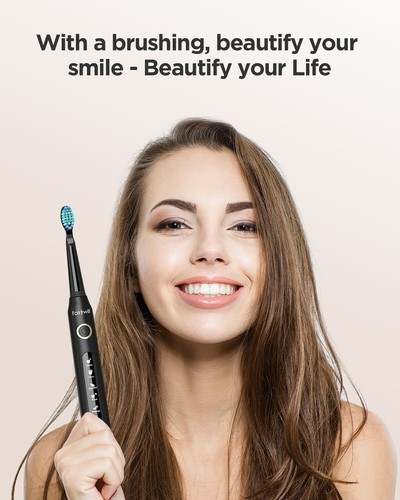 Fairywill Sonic Electric Toothbrush Rechargeable Brush Heads 507 Model Series D7 - Picture 27 of 30